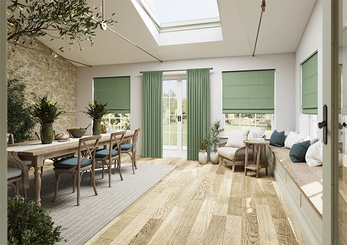 Shima Faux Silk, Fern - Made to Measure Curtains - Image 7